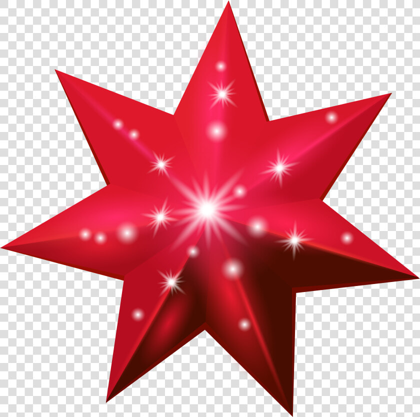 Star Clipart Red Graphic Freeuse Stock Red Star Deco   Red Christmas Star Clip Art  HD Png DownloadTransparent PNG