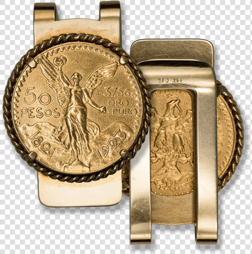 1923 Mexico  50 Peso Gold Money Clip  HD Png DownloadTransparent PNG