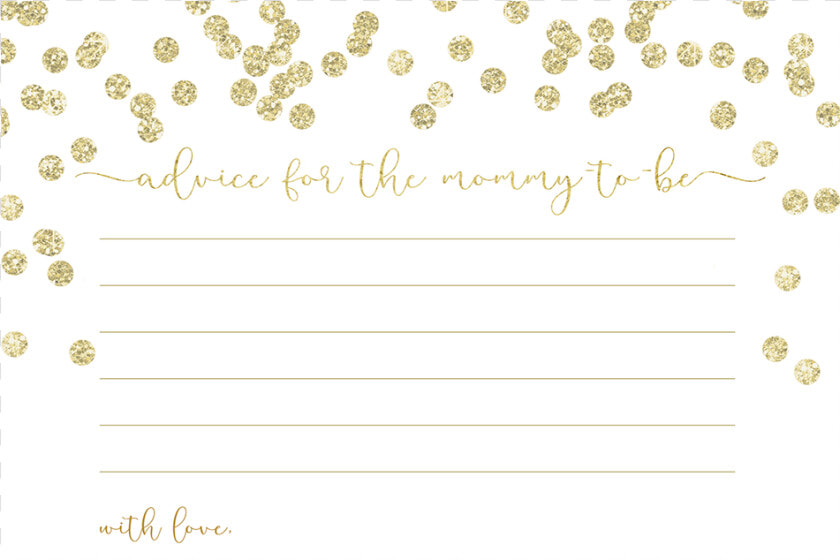 A Brunch For Baby Gold Advice Card   Diaper Raffle Tickets Gold  HD Png DownloadTransparent PNG