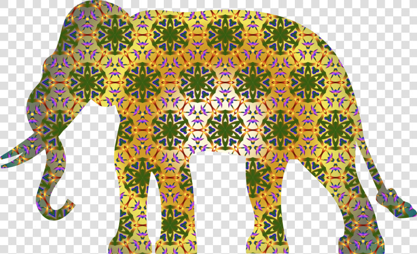 Psychedelic Pattern Elephant Clip Arts   Indian Elephant Pattern Png  Transparent PngTransparent PNG