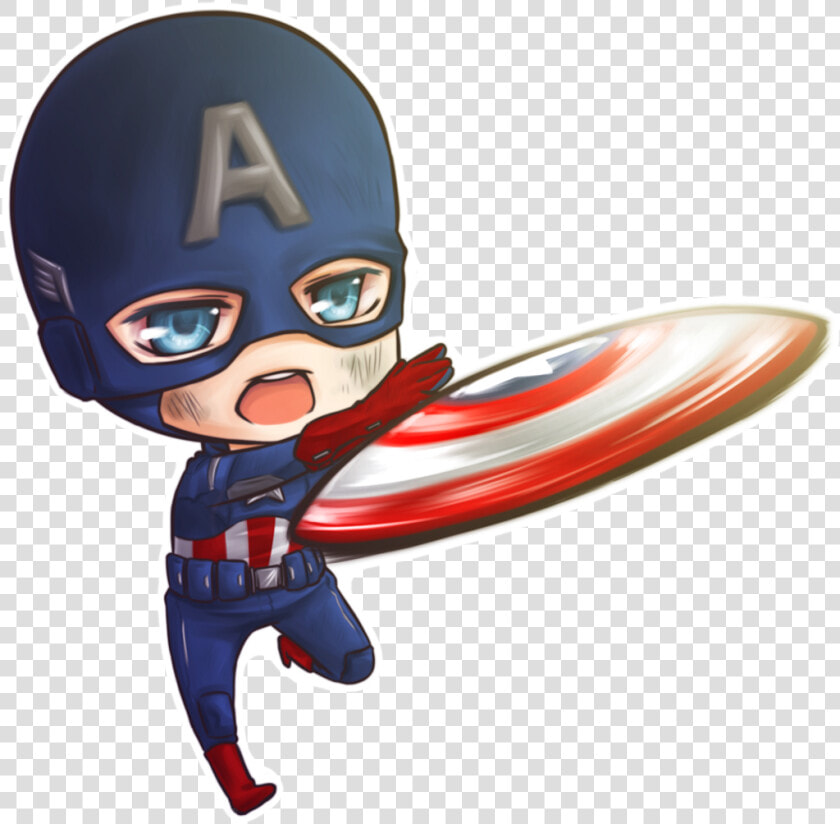 Captainamerica Marvel Superhero Avengers Chibi   Captain America Cute Drawing  HD Png DownloadTransparent PNG