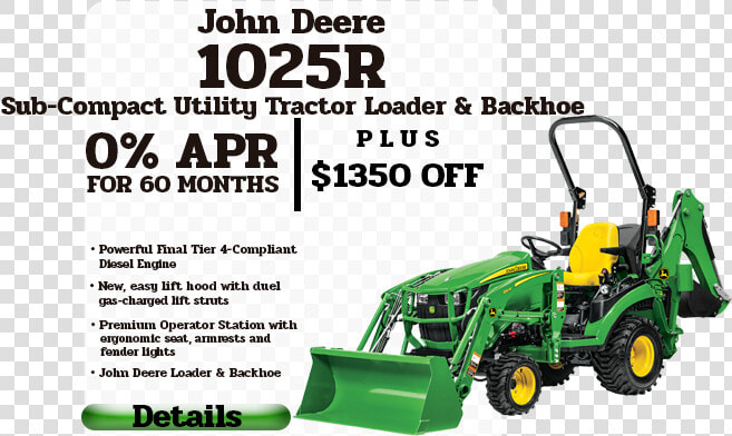 Sixth Slide   John Deere Compact Tractors  HD Png DownloadTransparent PNG