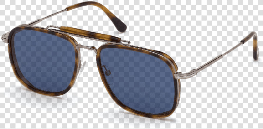 Tom Ford Huck Pilot Blue Lenses With Tortoiseshell   Tom Ford Ft 0665  HD Png DownloadTransparent PNG