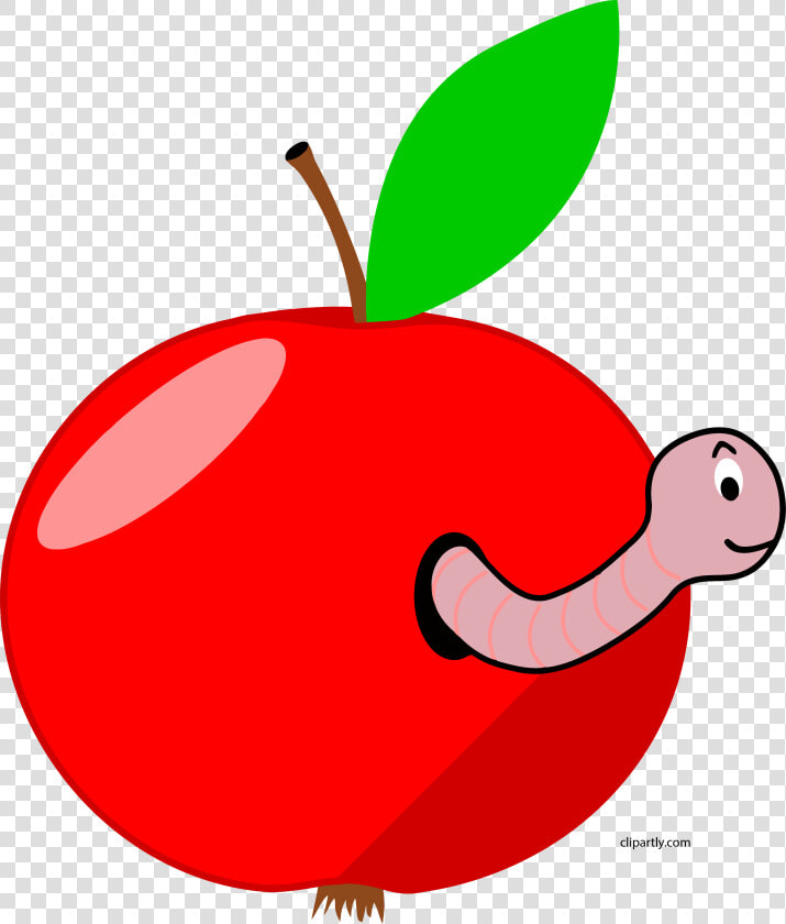 Transparent Worm Clipart   Apple With A Worm  HD Png DownloadTransparent PNG