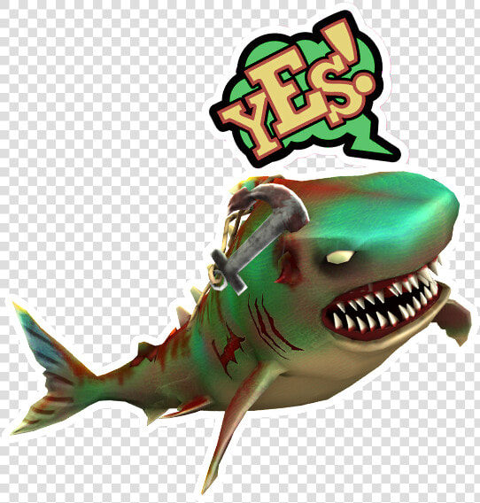 Double Head Shark Attack Messages Sticker 5   Double Head Shark Attack First Dino Shark  HD Png DownloadTransparent PNG