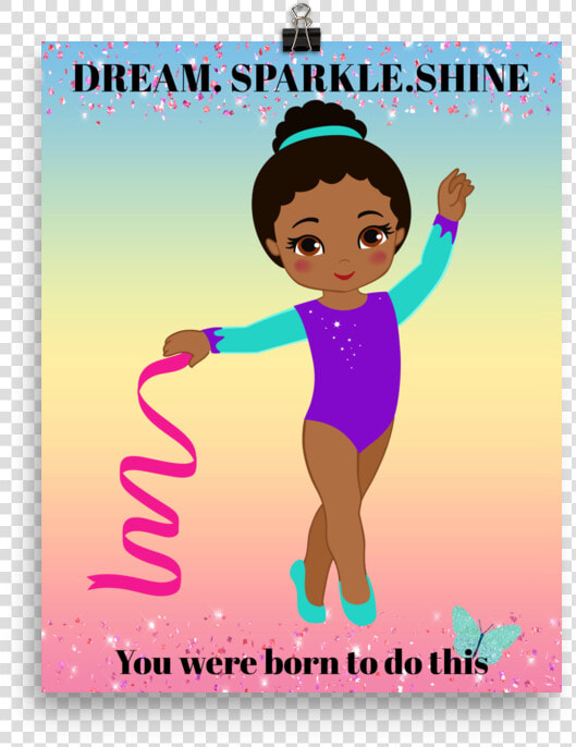 African American Gymnastics Poster   Gymnast  HD Png DownloadTransparent PNG