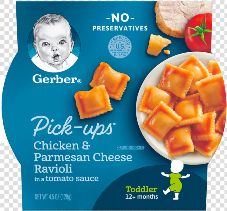 Chicken  amp  Parmesan Cheese Ravioli   Gerber Ravioli  HD Png DownloadTransparent PNG