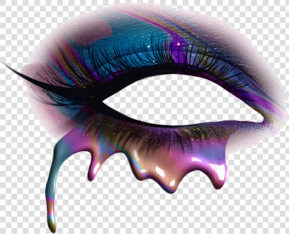  eye  eyecloseup  eyemakeup  drip  drippyeyes  sticker   Eyelash Extensions  HD Png DownloadTransparent PNG