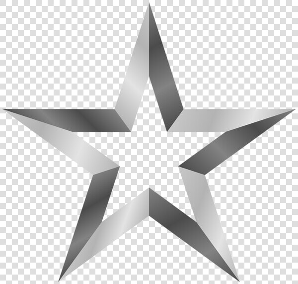 Silver Star Png Image Concave  Silver Stars  Stars   Clear Background Png Star  Transparent PngTransparent PNG