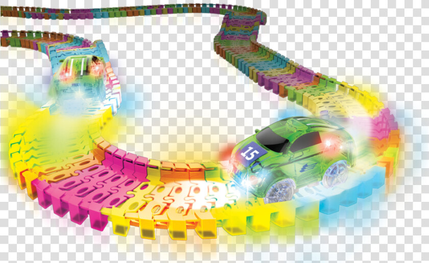 Twister Tracks 221 Neon Glow Track 1 Green Race Car   Neon Glow Twister Tracks Race Series 221  HD Png DownloadTransparent PNG