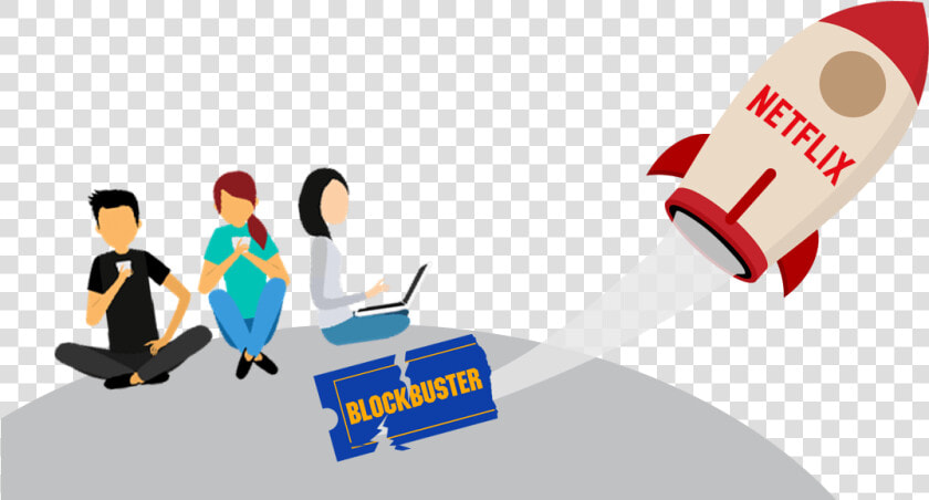 Winning The Customer Journey Battle   Netflix Vs Blockbuster  HD Png DownloadTransparent PNG