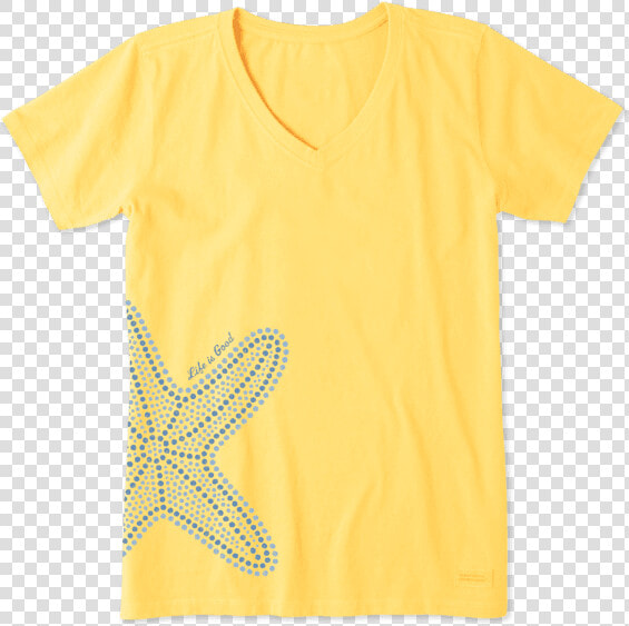 Women S Mosaic Starfish Crusher Vee   Funny T Shirts  HD Png DownloadTransparent PNG