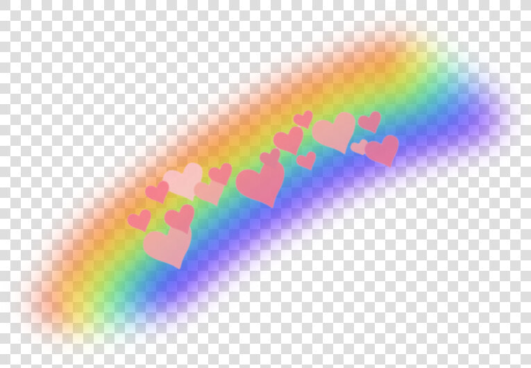  heartcrown  rainbow  rainbowcrown  hearts  heart  aesthetic   Circle  HD Png DownloadTransparent PNG