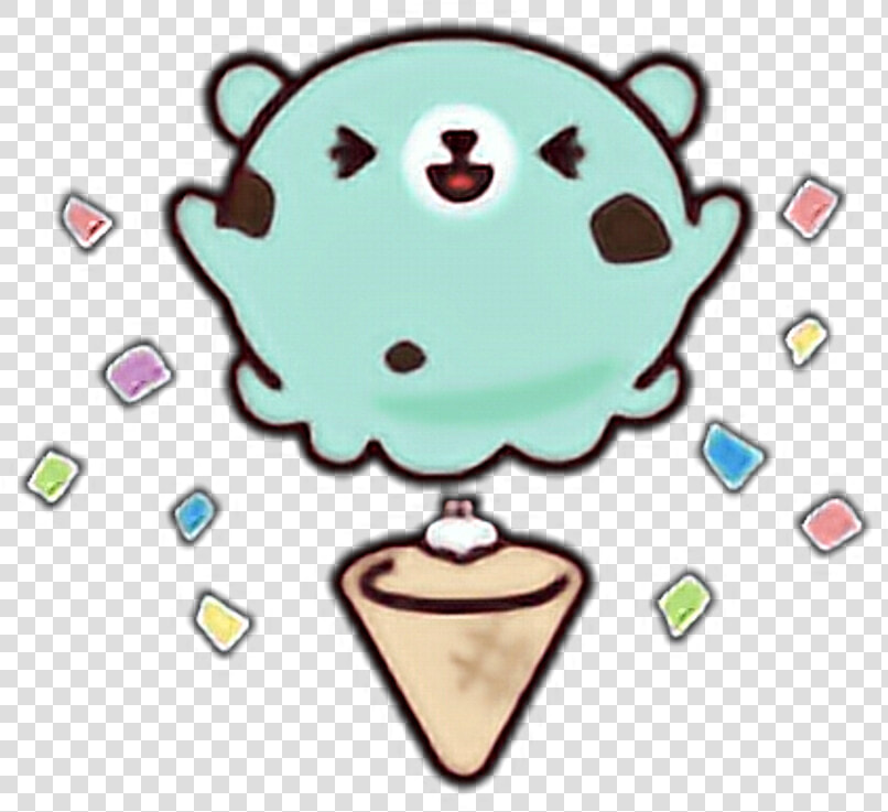 Ice Cream Line Sticker Clipart   Png Download   Stickers Png Line Kawaii  Transparent PngTransparent PNG