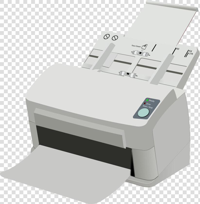 Printer angle electronic Device   Scanner Clipart  HD Png DownloadTransparent PNG