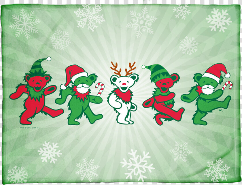 Grateful Dead Dancing Bears Christmas  HD Png DownloadTransparent PNG