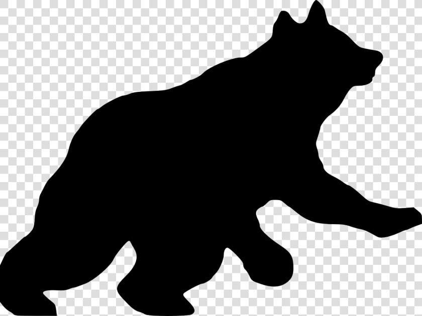 Bear Silhouette Grizzly Free Picture   Native American Bear Symbolism  HD Png DownloadTransparent PNG