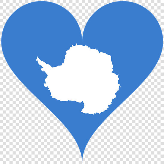 Love  Heart  Antarctica  Flag  Blue  White   Antarctica Flag  HD Png DownloadTransparent PNG