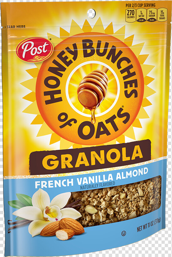 Hbo Granola French Vanilla Almond Product Bag   Honey Bunches Of Oats Logo  HD Png DownloadTransparent PNG