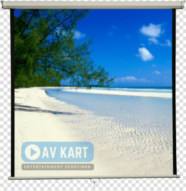 Pull Down Projection Screen   Beach Bahamas High Resolution  HD Png DownloadTransparent PNG