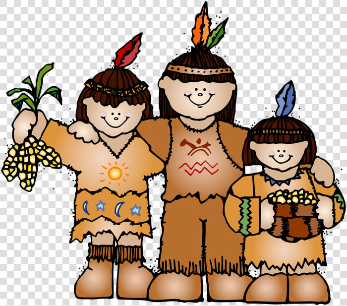 Native American Clipart Melonheadz   Thanksgiving Native American Cartoon  HD Png DownloadTransparent PNG