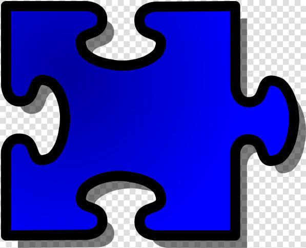 Blue Jigsaw Piece 14   Blue Puzzle Piece Clipart  HD Png DownloadTransparent PNG