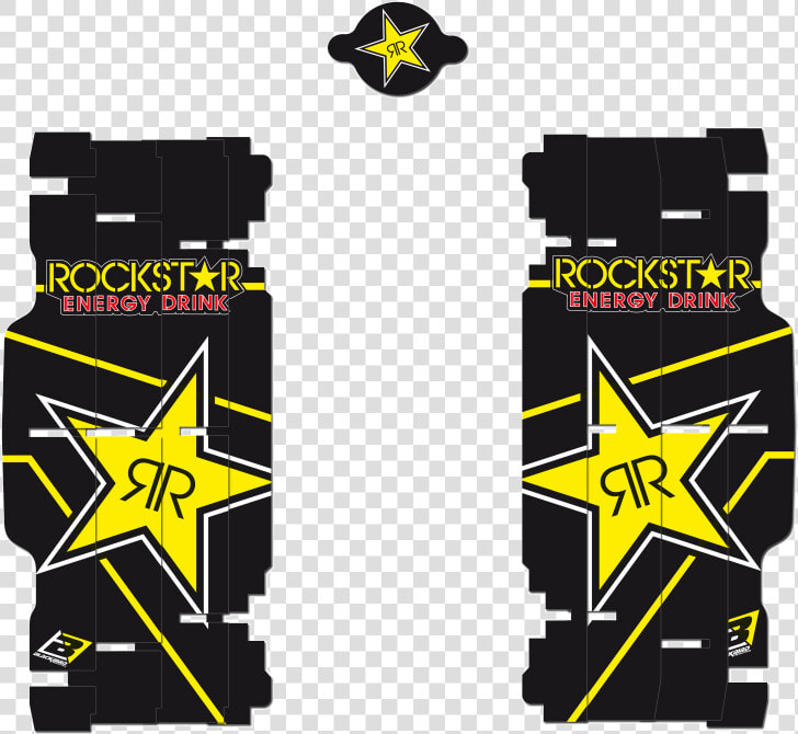 Blackbird Racing Rad Louver Stickers Rockstar Energy   Rockstar Energy Drink  HD Png DownloadTransparent PNG