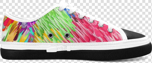 Paint Splashes By Artdream Women S Canvas Zipper Shoes   Skate Shoe  HD Png DownloadTransparent PNG