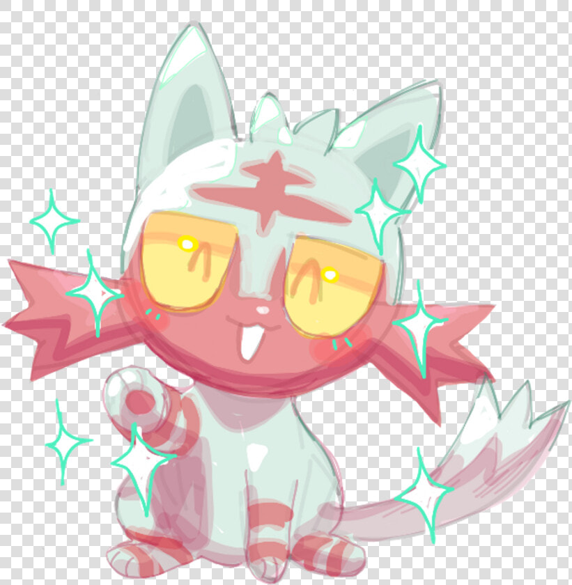 Pokemon Shiny Litten Freetoedit   Cute Shiny Litten  HD Png DownloadTransparent PNG