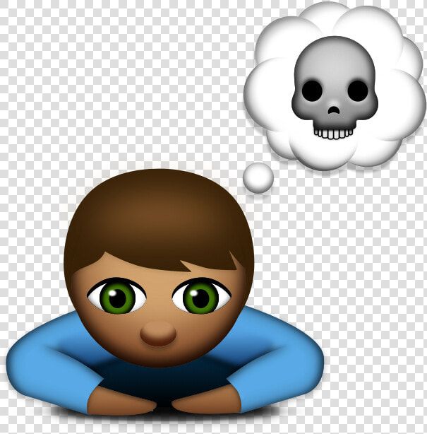 Suicide Clipart Child   Thinking Of Suicide Emoji  HD Png DownloadTransparent PNG