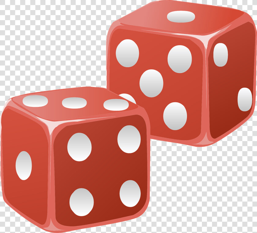 Dice  Red  Cubes  Die  Shapes  Two  Objects  Games   Red Dice Clipart Transparent Background  HD Png DownloadTransparent PNG