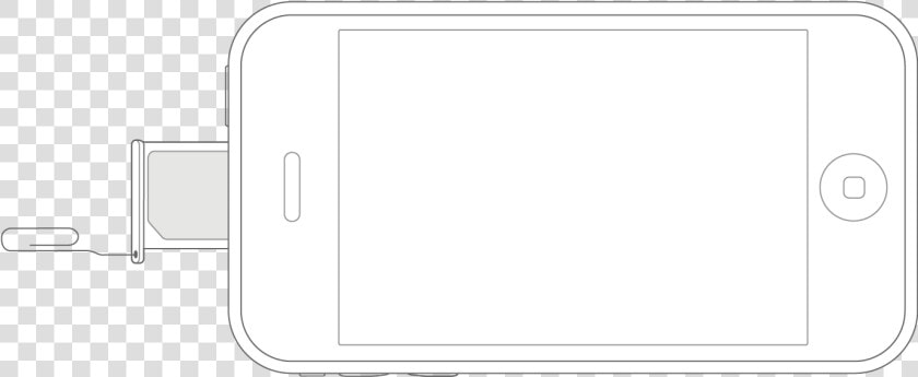 Sim Tray On Bottom Of Iphone 3gs  Iphone 3g  And Original   Slope  HD Png DownloadTransparent PNG