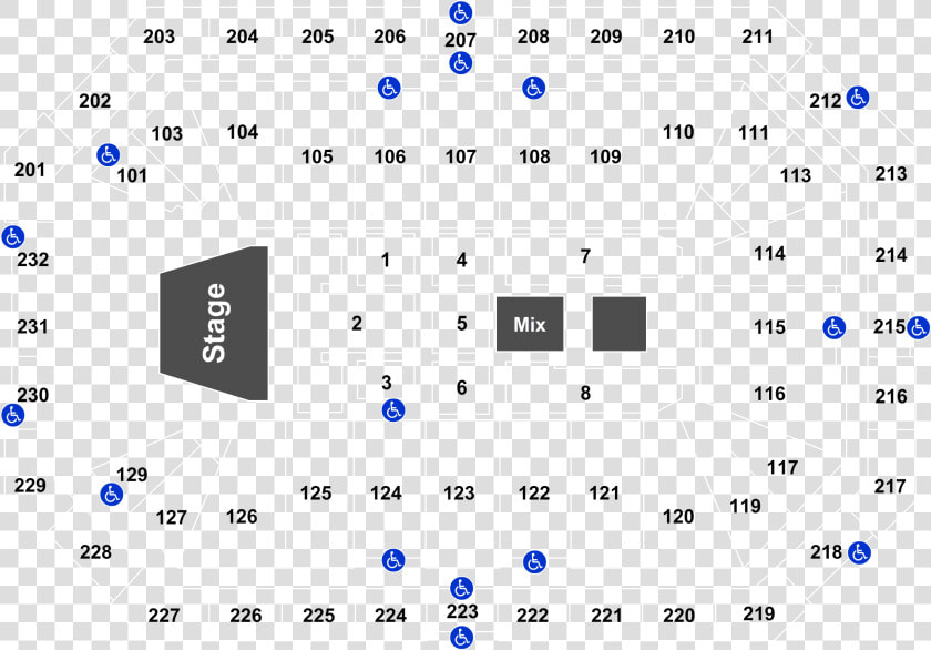 Dickies Arena Seating Map Concert  HD Png DownloadTransparent PNG