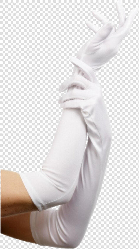 These Extra Long Satin White Gloves Are Perfect For   White Elbow Length Gloves  HD Png DownloadTransparent PNG