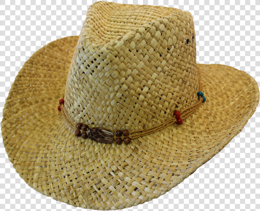 Casual Rush Straw Hat In Leopard Bead   Cowboy Hat  HD Png DownloadTransparent PNG