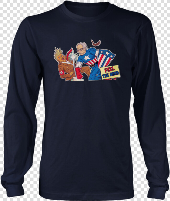 Bernie Sanders Captain America Punch Donald Trump Feel   Ugly Sweater Frosty Snowman  HD Png DownloadTransparent PNG