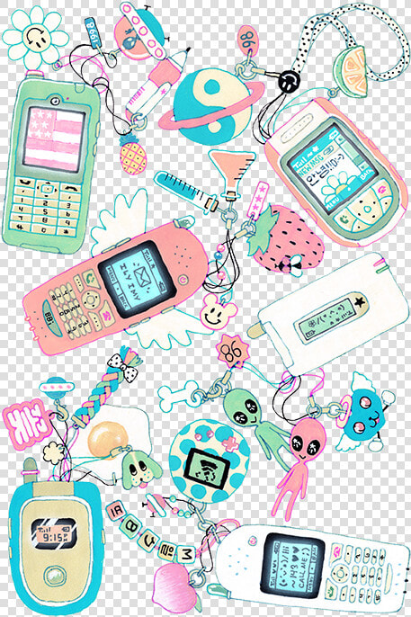 Pink  Cellphone  And Kawaii Image   Redux Theme  HD Png DownloadTransparent PNG