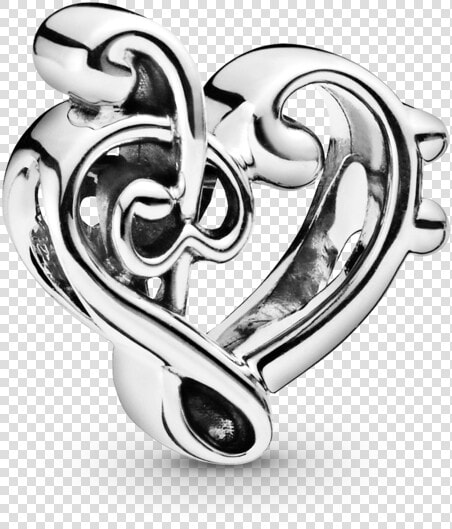 Pandora Heart Treble Clef Charm  HD Png DownloadTransparent PNG