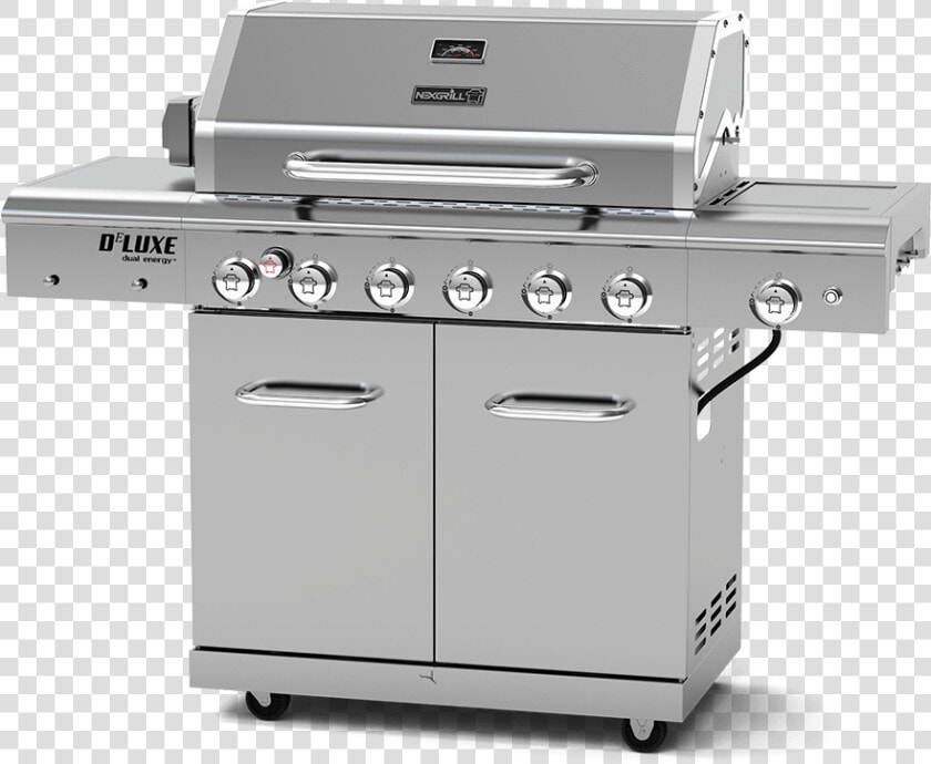 Deluxe 6 burner Propane Gas Bbq With Side Burner  amp    Barbecue Grill  HD Png DownloadTransparent PNG