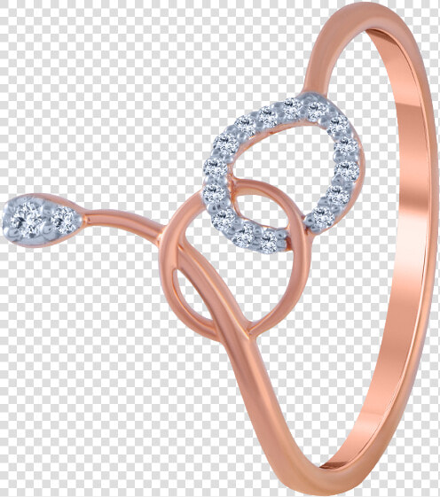 18kt Rose Gold And Diamond Ring For Women   Western Slender Blind Snake  HD Png DownloadTransparent PNG