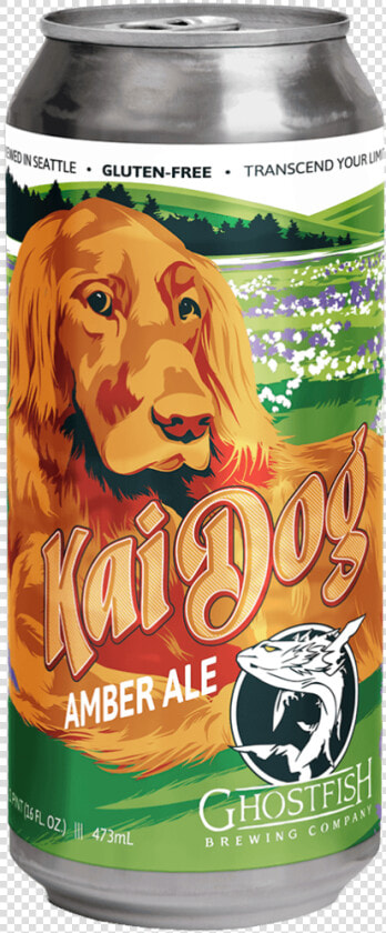 Ghostfish Brewing Kai Dog Amber Ale Can   Nova Scotia Duck Tolling Retriever  HD Png DownloadTransparent PNG