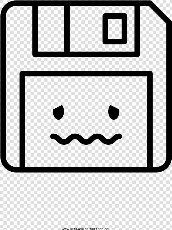 Floppy Disk Coloring Page   Colouring Page Of Floppy Disk  HD Png DownloadTransparent PNG