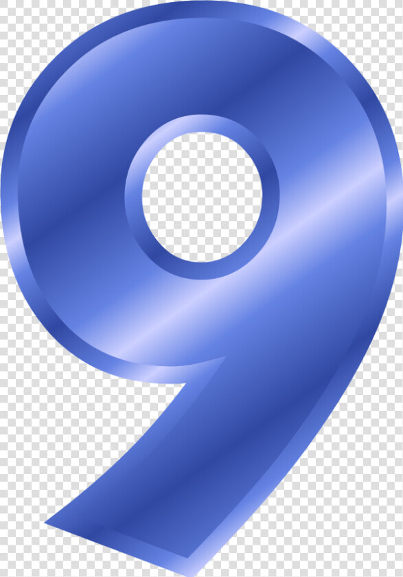 Blue Number 9 Clipart   Number 9 Blue Color  HD Png DownloadTransparent PNG