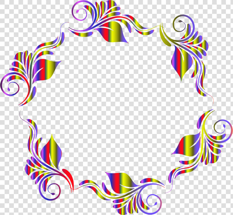 Colorful Flowers Pattern In A Circle   Clipart Of Circle Flower  HD Png DownloadTransparent PNG