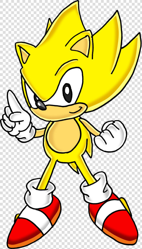 Sonic The Hedgehog Clipart Super Sonic   Super Sonic Drawing Easy  HD Png DownloadTransparent PNG