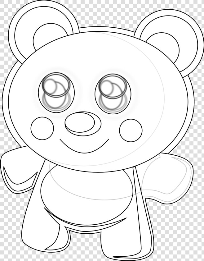 Cute Bear Black White Christmas Xmas Teddy Bear Stuffed   Cartoon  HD Png DownloadTransparent PNG