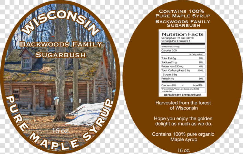 Backwoods Family Sugarbush   Label  HD Png DownloadTransparent PNG