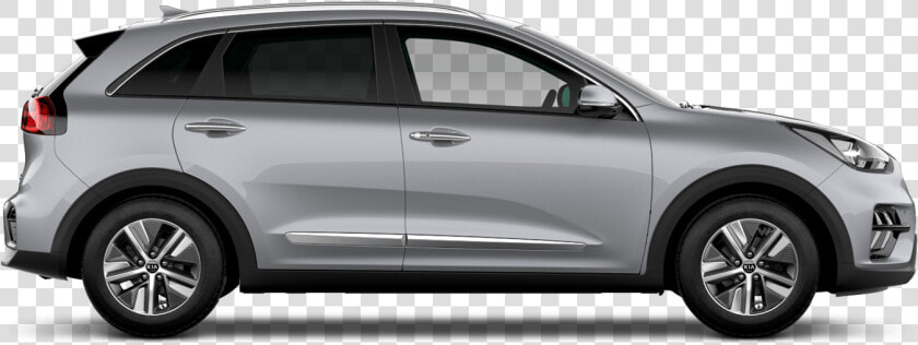 Silky Silver New Kia Niro Plug in Hybrid   Chevy Spark Side View  HD Png DownloadTransparent PNG