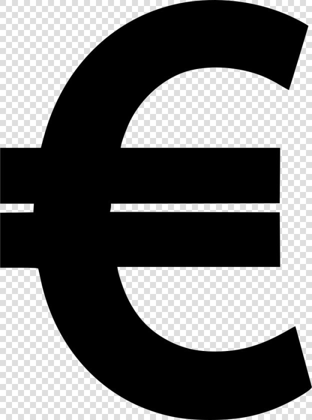 Finance Money Currency Svg   Black Euro Sign  HD Png DownloadTransparent PNG