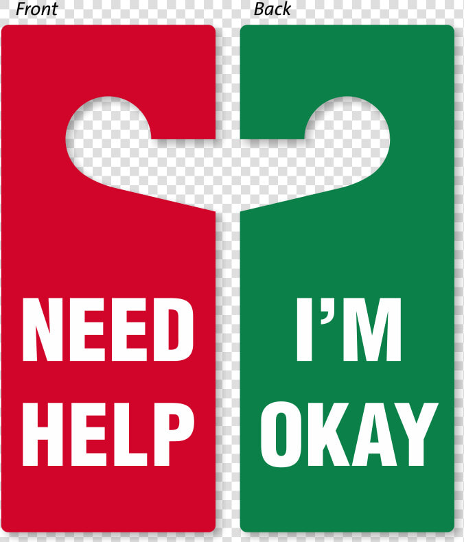 I M Okay Door Hanger   Door Hang Tag  HD Png DownloadTransparent PNG